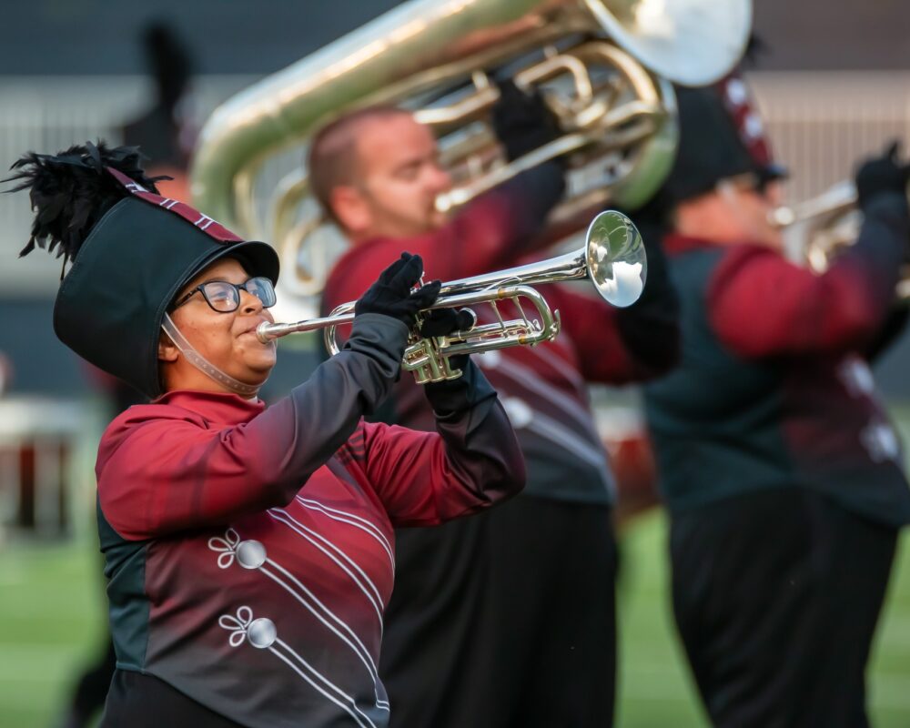 Closeup of trumpet